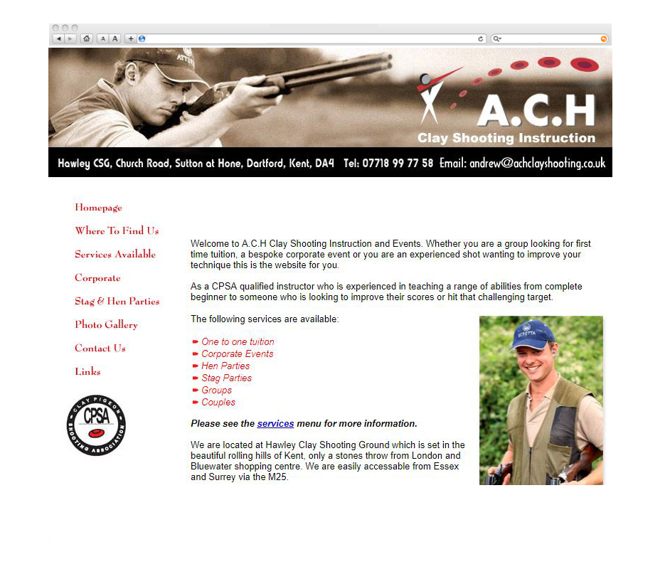 ACH Shooting web site